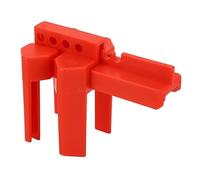 Taidda Cerradura de Seguridad de Tubería Ajustable, Dispositivo de Bloqueo de Válvula de Bola Roja, Cerradura de Seguridad de Válvula de Tubería con Mecanismo Seguro, Ideal para Tuberías DN8-DN50