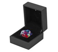 Taidda Color Cube Prism Vidrio óptico Facetado para Fotografía, Educación y Decoración Efecto de Luz Multicolor para Niños y Adultos 9.8x9.8x9.8in