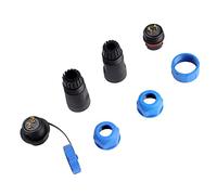 Taidda Conector de Enchufe de Aviación SP21 IP68 Resistente Al Agua para Lámparas y Linternas de Exterior, Conector de Cable de Plástico 2/3/4/5/7/9/12 Pines (2 Pines)