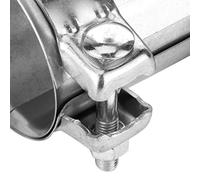 Taidda Conector de Junta de Banda de Abrazadera de Tubo de Escape de 3 Pulgadas y 76 Mm Manga Ajustable Universal Sin Taladro ni Soldadura con Acero Galvanizado para Conexión del