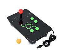 Taidda Consola de Juegos, Consola de Juegos USB Duradera Fighting Joystick Sin Controlador de retraso con Cuatro ventosas para PC Juegos de computadora