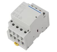 Taidda Contactor de CA Doméstico 4P 63A 24V/230V 50/60Hz Diseño de Aislamiento Superior para un Fácil Montaje, Funcionamiento sin Ruido para Uso Doméstico (AC230V)