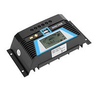 Taidda Controlador de Carga Solar Control de Carga Eficiente para Baterías Selladas de Gel y Plomo-ácido para Uso Doméstico 12 V/24 V/36 /48