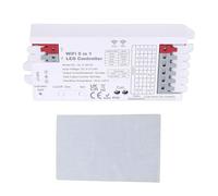 Taidda Controlador de Tira LED 5 en 1, WiFi RGBCCT RGBW RGB WWCW 20A Max con Control de Aplicación de Teléfono Inteligente, para Tiras de Luz LED de 16,4 Pies a 65,6 Pies