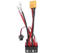 Taidda Controlador de Velocidad Electrónico 360A para Coche Trepador RC - ESC Impermeable Cepillado - Múltiples Funciones de Protección - Fácil de Usar - Negro Rojo (#2)