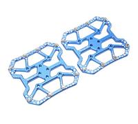 Taidda Convertidor de Pedal Automático para Bicicleta Adaptador de Plataforma de Aleación de Aluminio Duradero para Pedal de Bloqueo, 2 Pares para de Bicicleta de Carretera y Montaña (Blue)