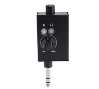 Taidda Convertidor de Sonido para Teléfono Móvil, Tarjeta de Sonido para PC con Interfaz Plug Play de 6,35 Mm, Mezclador de Monitoreo de Auriculares con Control de Volumen, Ideal para Transmisión en