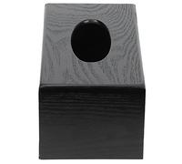 Taidda Cubierta de la Caja de Pañuelos, Portavasos de la Caja de Pañuelos Estuche de Madera Negra de Estilo de Estilo Elegante con Liso y Gran Abertura Rectángulo de Cubierta de de Tejido para la