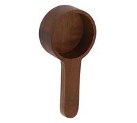 Taidda Cuchara de café de Madera, Cuchara Medidora Multifuncional de Calibración Precisa para café Molido (Nogal Negro Corto)