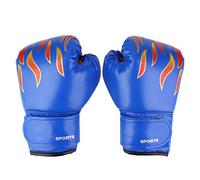 Taidda de Boxeo para Niños Protectores Ajustables para Muay Thai, Kickboxing, Saco de Boxeo, Sparring - para Edades de 3 a 12 Años Rojo/Negro/PU 9 * 5.5 Pulgadas 1 par (#3)