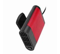 Taidda Descongelador de Ventana Eléctrico Portátil para Automóvil Calentador Eficiente para Descongelar y Desempañar Rápidamente Adecuado para Desempañar el Parabrisas Negro Rojo (negro rojo)