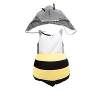 Taidda Disfraz de Abejorro, Material de Algodón PP, Divertido Conjunto de Accesorios de Traje de Abeja para Ropa de Cosplay, Diseño de Rayas Amarillas y (Jóvenes más de 160 cm 48,5 kg)