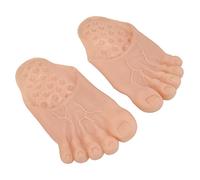 Taidda Disfraz de Halloween Zapatillas de Pie Grandes Accesorios Exagerados Accesorios de Fiesta Hombres Mujeres 10.2x5.3in (Rosa Amarillento)