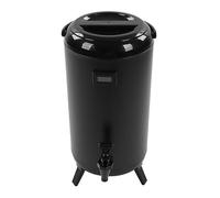 Taidda Dispensador de Bebidas Frías y Calientes con Aislamiento de 12 Litros, Cubo de Acero Inoxidable para café, Leche y té con Medidor de Temperatura LCD para un Fácil Ajuste