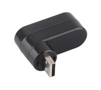 Taidda Divisor USB Mini Portátil en Línea Divisor de 3 Puertos para Ordenador Portátil PC de Escritorio Trabajo Oficina Viaje Material ABS