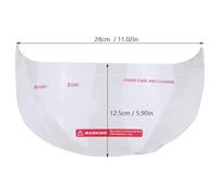 Taidda Durable PC Apto para AGV K5 K3SV Reemplazo de Parabrisas de Casco de Motocicleta Fácil de Instalar Flexible para Reemplazo de Lentes de Casco (#1)