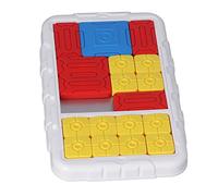 Taidda El Tablero de Juego Deslizante Portátil Mejora la Lógica, Desafíos Infinitos para los Niños, Juguete de Rompecabezas Deslizante Fácil de Usar, Incluye Libro de Imágenes (White)