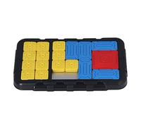 Taidda El Tablero de Juego Deslizante Portátil Mejora la Lógica, Desafíos Infinitos para los Niños, Juguete de Rompecabezas Deslizante Fácil de Usar, Incluye Libro de Imágenes (Black)