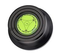 Taidda Estabilizador de Disco de Aluminio con Abrazadera para Discos, Detección de Velocidad de Nivel de Burbuja de 50/60Hz, Excelente Disfrute de la Música para Audiófilos (Black)