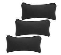 Taidda Estuche de Lápices de Neopreno para Montañismo, Estuche de Lápices Portátil Suave y Resistente Al Desgaste para Acampar, 3 uds., para Actividades Al Aire (Black)