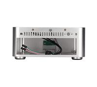 Taidda Estuche para Computadora de Escritorio Estuche Mini ITX Resistente Buena Disipación de Calor para Computadora de Video Doméstica, de Hotel, Aleación de Aluminio Plateado