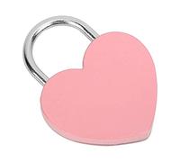 Taidda Exquisita Cerradura en Forma de Corazón con Llave para Joyero, Candado de Metal de 45x59mm, Gran Decoración para Suministros Domésticos (PINK)