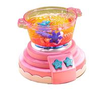 Taidda Exquisitos Juguetes de Cocina para Hacer Ollas Calientes para Niños, con Simulación de Luz de Sonido de Burbujas, Máquina de Ollas Calientes DIY para Niñas, Juguetes para para Niños (Pink)