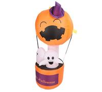 Taidda Globo Fantasma Inflable de 1,8 M, Decoración de Halloween con Luz LED para Fiesta en el Jardín, con Soplador Incorporado y Poliéster Resistente Al Agua (Enchufe de la UE 220-240v)