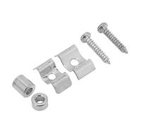 Taidda Guía de Retención de Cuerdas de Guitarra de Metal Duradera 2 Piezas para una Construcción Cómoda de Hierro (SILVER)