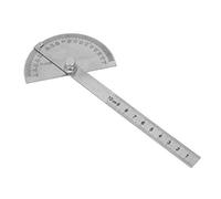 Taidda Herramienta de Buscador de ángulo, Herramienta de Medición de ángulo Protractor Buscador Angle Regla Acero Inoxidable de Acero Inoxidable 180 Grados Protactor de Metal Medición de la Regla de
