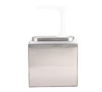 Taidda Herramienta de Cocina Elegante Dispensador de Bomba de de Acero Inoxidable para té con Leche Cafetería para Comprar 2L (2L con fondo)