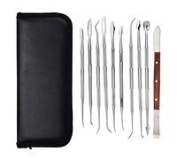 Taidda Herramienta de Escultura de Cera de joyería, 10pcs/Set Juego de Herramientas de Talla de Cera de decoración de joyería portátil Kit de Escultura de Metal sólido para