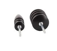 Taidda Herramienta para Tallar Cuero, 2 Piezas, Bruñidor de Madera Redondo para Bricolaje, Cortador de Bordes de Cuero Hecho a Mano, Perfecto para Herramienta Rotativa, Adecuado para Esquinas