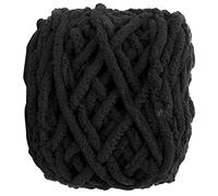 Taidda Hilo Grueso, Hilo de Manta, una Sola Tira de Hielo de Terylene, de Tejer Suave de Tejer Suave para a Mano para Cojines, Cama de Mascotas, Decoración del Hogar (20 negro)