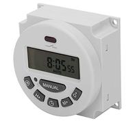 Taidda Interruptor de Tiempo Digital Interruptor de Temporizador LCD para Cajas de Luz Publicitarias en el Hogar, de Control de Temporizador Electrónico CN101A para Equipos de Radiodifusión,