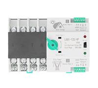 Taidda Interruptor de Transferencia Automática de Doble Potencia, Conmutación Rápida Mini ATS 4P 100A con AC400V 220 para Fábrica Doméstica, Contacto Plateado de Material de PC