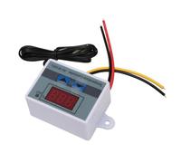 Taidda Interruptor del Termostato del Controlador de Temperatura con Pantalla Digital de Sonda Impermeable para de Aire Acondicionado (110-220V/1500W)