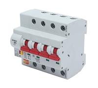 Taidda Interruptor Inteligente con Disyuntor Bluetooth WiFi 4P con Bloqueo de Seguridad para Seguridad en el Hogar IP20 Aplicable para Fuente de Alimentación de Isla Aislada, Equipo de Torre (25A)