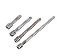 Taidda Juego de Barras de Extensión de Enchufes Eje Largo Mejorado para Talleres Mecánicos y Trabajos de Construcción Juego de Barras de Extensión de Enchufes de 4 Piezas con Accionamiento de 1/4