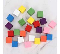 Taidda Juego de Bloques de Colores Madera de Pino Juguete Educativo Infantil Brillante para la Coordinación Mano-ojo y el Desarrollo Sensorial 2 Juegos para Niños a Partir de 3 Años (25mm 25 piezas)