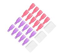 Taidda Juego de Clips para Quitar Esmalte de Uñas Portátil, Herramienta de Envoltura de Gel Reutilizable con Almohadillas de Algodón Suave para Limpieza de Uñas