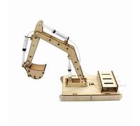 Taidda Juego de Juguetes Modelo de Excavadora Hidráulica para Aprendizaje Práctico y Diversión para Niños, Modelo de Ensamblaje de Madera DIY para Desarrollo Creativo (Número 1 (12 X 2,8 X 1,2 cm /