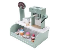 Taidda Juego de Juguetes para Cafetera para Niños, Juego de Roles de Madera para Juegos Imaginativos y Desarrollo de Habilidades Sociales, 12,6x7,95x4,45 Pulgadas
