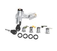 Taidda Juego de Puertas de Barril de Encendido, Juego de Puertas de Bloqueo de Dirección de Barril de Encendido, Interruptor de Arranque de Fácil Instalación de Metal, Bloqueo de Dirección para GQ