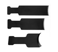 Taidda Juego de Tablas para Teñir el Cabello Balayage, Cepillo de Paleta Fácil de Limpiar para Uso Doméstico y de Salón, 3 Piezas de Tablas Resaltadoras Negras para un Cabello Hermoso,