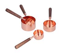 Taidda Juego de Tazas Medidoras de Oro Rosa para Hornear y Cocinar con Precisión, Cuchara Medidora de Acero Inoxidable de 4 Piezas para Suministros de Cocina (Juego de 4 cucharas medidoras grandes