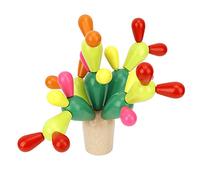 Taidda Juguete de Bloque de Construcción de de Madera Suave para Niños, Mejora la Coordinación Mano-Ojo y el Reconocimiento de Colores, Gran Juguete Educativo para Niños Pequeños y Preescolares