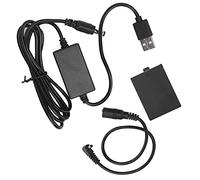 Taidda Kit de Acoplador de CC de Batería Simulada LP-E10 con Cable de Unidad USB para 1100D 1300D - Fuente de Alimentación Estable para Funcionamiento Extendido de la Cámara, 1 Batería Simulada