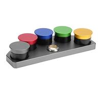 Taidda Kit de Engrasador de Relojes Soporte de Engrasador de Cinco Orificios de Aleación Duradera para Herramientas de Reparación para Reparadores de Relojes y Aficionados Discernimiento de Color de