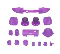 Taidda Kits de Modificación de Botones Completos Juego de Disparadores Duraderos para el Controlador de Juego Series X S, 16 Botones de Repuesto para Personalizar la Experiencia de (Púrpura